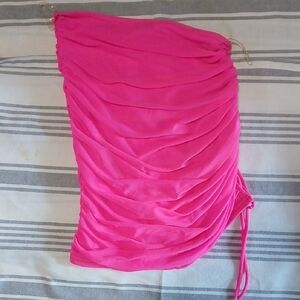 privy Hot Pink Crop Top Size S